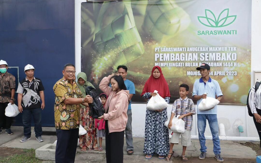 PT. Saraswanti Anugerah Makmur Tbk, Pembagian Sembako Memperingati Bulan Ramadhan 1444H